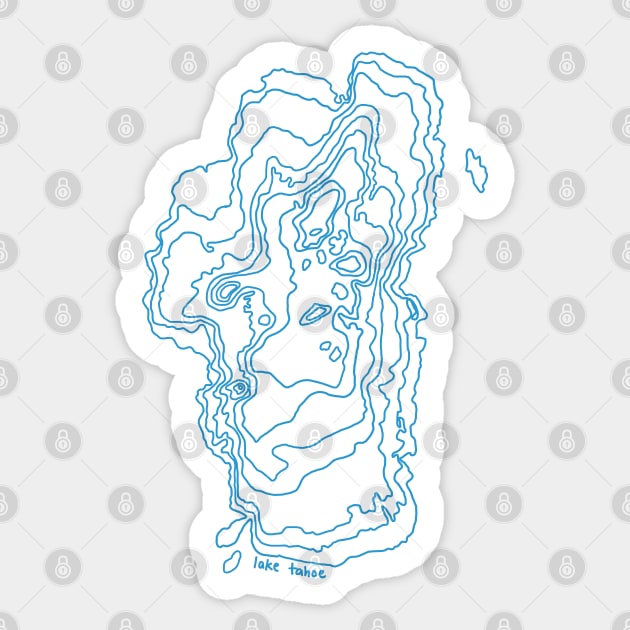 Lake Tahoe Sticker by simplistictees